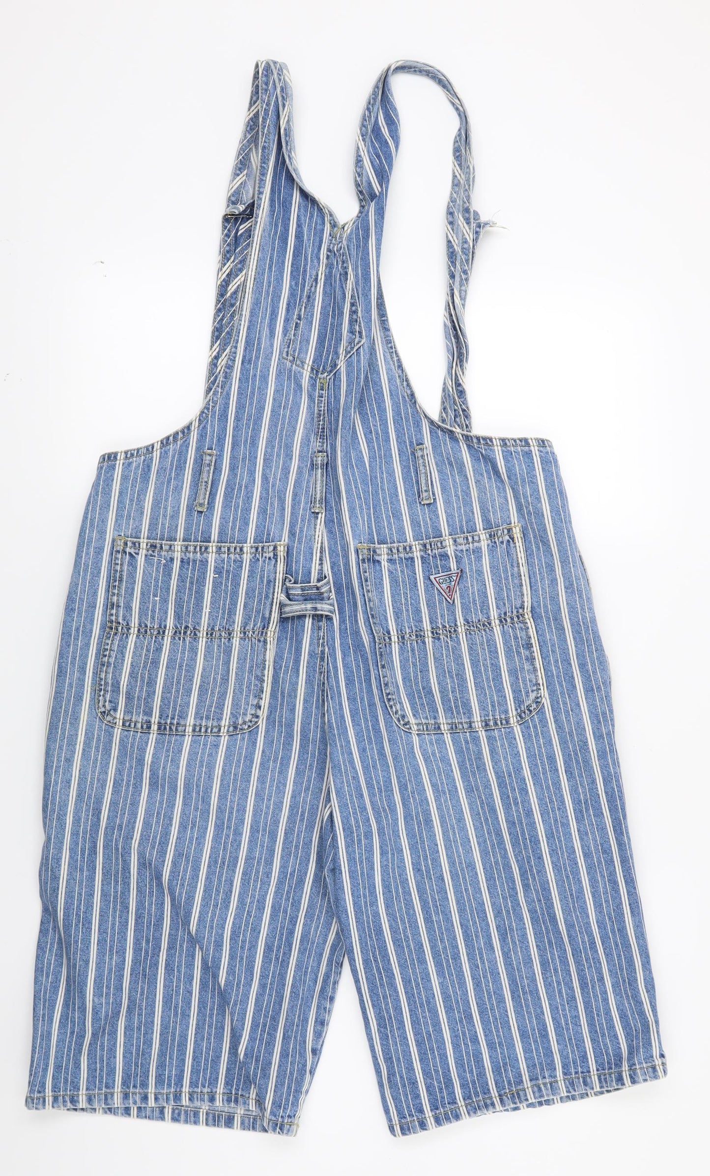 GUESS Womens Blue Striped  Shorts One-Piece Size S L12 in
