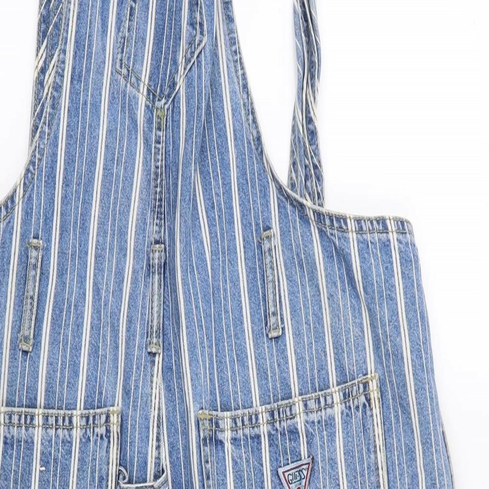 GUESS Womens Blue Striped  Shorts One-Piece Size S L12 in