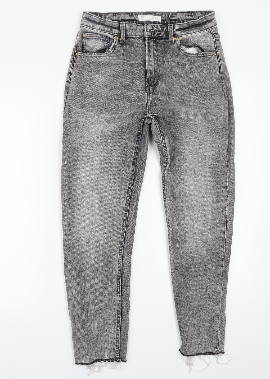 Primark Womens Grey   Mom Jeans Size 12 L25 in