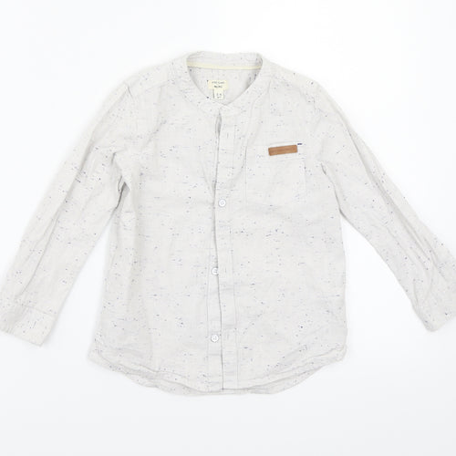 Mini Club Boys White   Basic Button-Up Size 3-4 Years