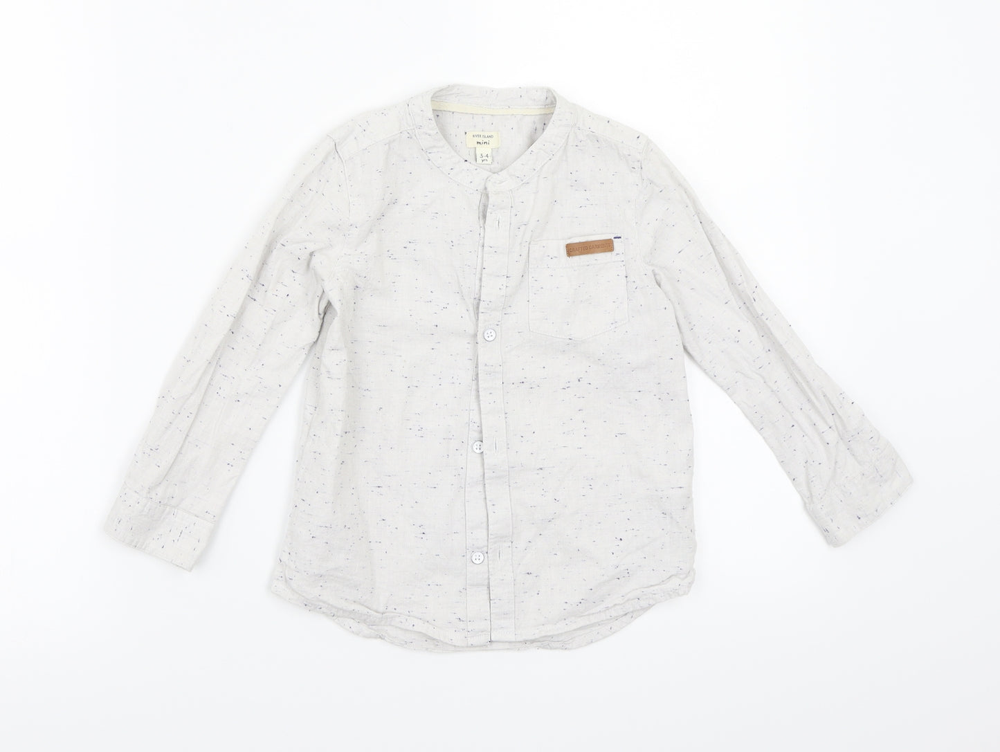 Mini Club Boys White   Basic Button-Up Size 3-4 Years