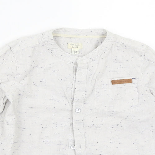 Mini Club Boys White   Basic Button-Up Size 3-4 Years