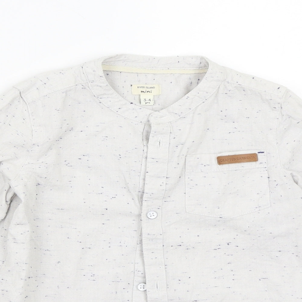 Mini Club Boys White   Basic Button-Up Size 3-4 Years