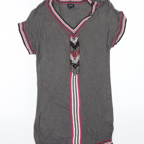 GEORGES RECH Womens Grey   Basic T-Shirt Size XS