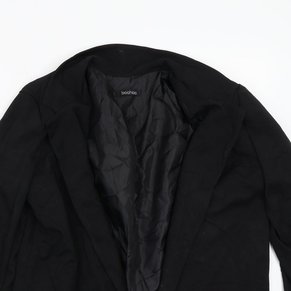 Boohoo Womens Black   Jacket Blazer Size 16
