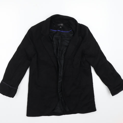 Topshop Womens Black   Jacket Coat Size 8