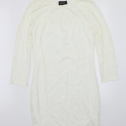 Club L Womens White   A-Line  Size 10
