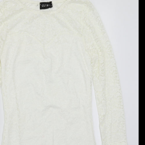 Club L Womens White   A-Line  Size 10