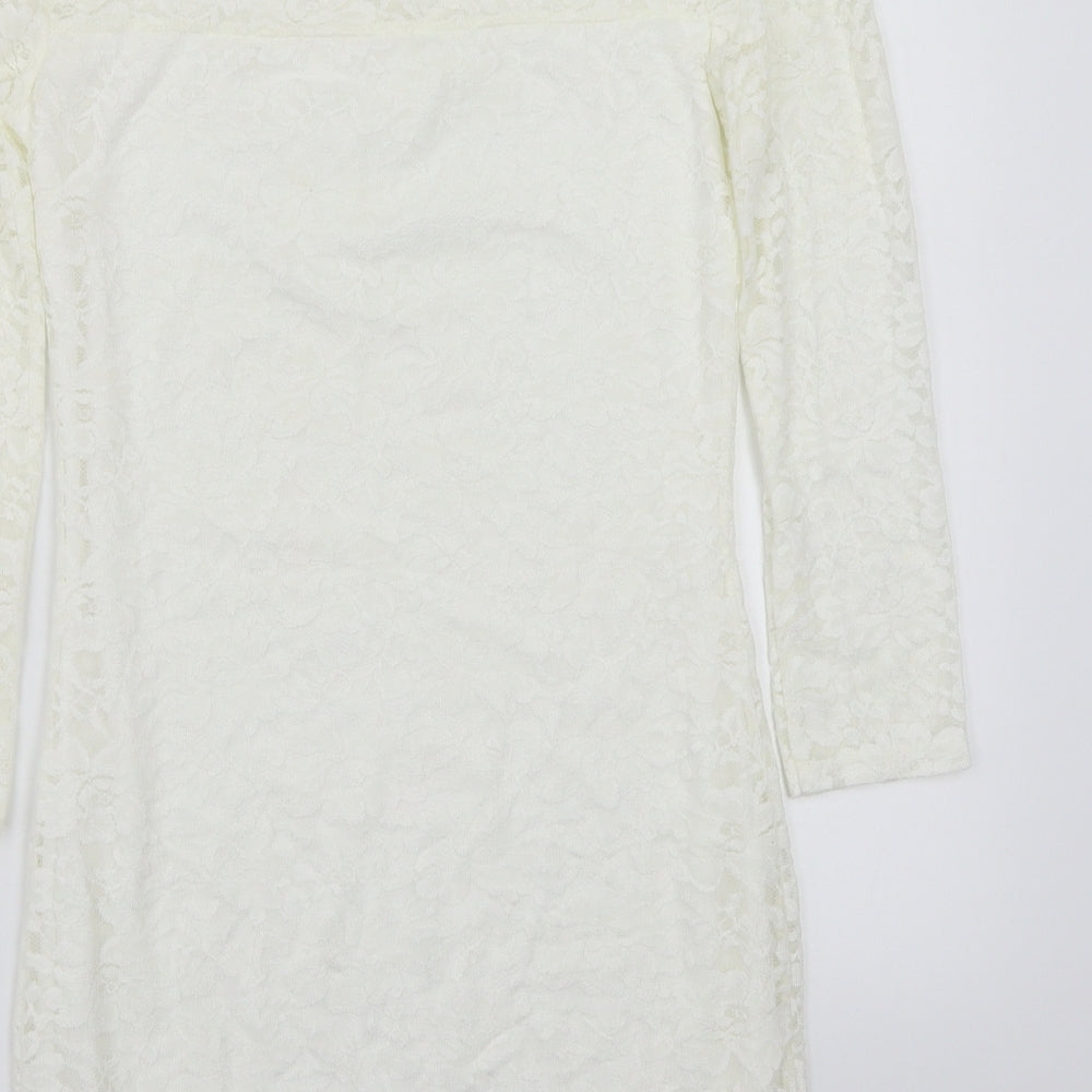 Club L Womens White   A-Line  Size 10
