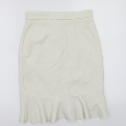 H&M Womens White   A-Line Skirt Size 6