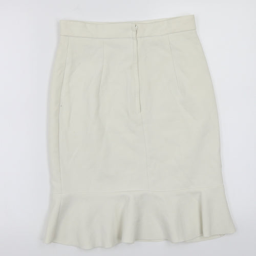 H&M Womens White   A-Line Skirt Size 6