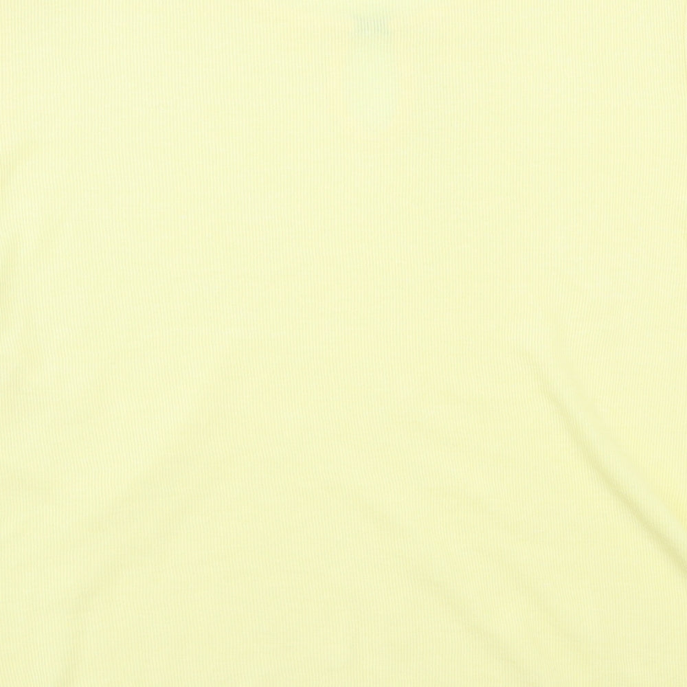Carolyn Taylor Womens Yellow   Basic T-Shirt Size M