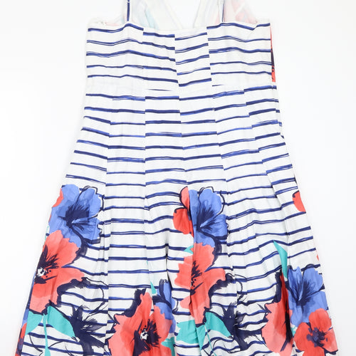 Per Una Womens White Floral  A-Line  Size 18