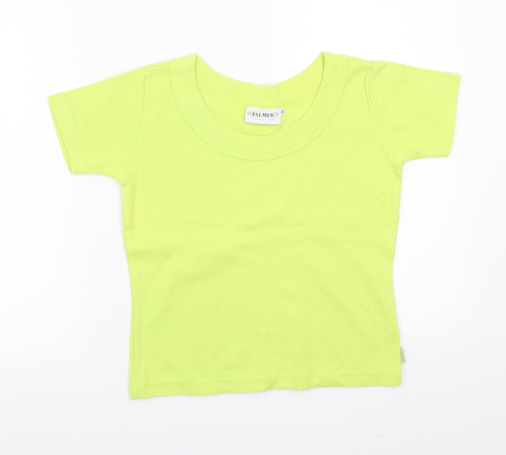 Falmer Womens Green Basic T-Shirt Size 2