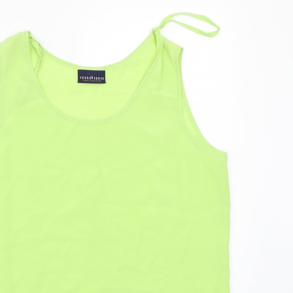 Your 6th sense Womens Green   Basic T-Shirt Size 10