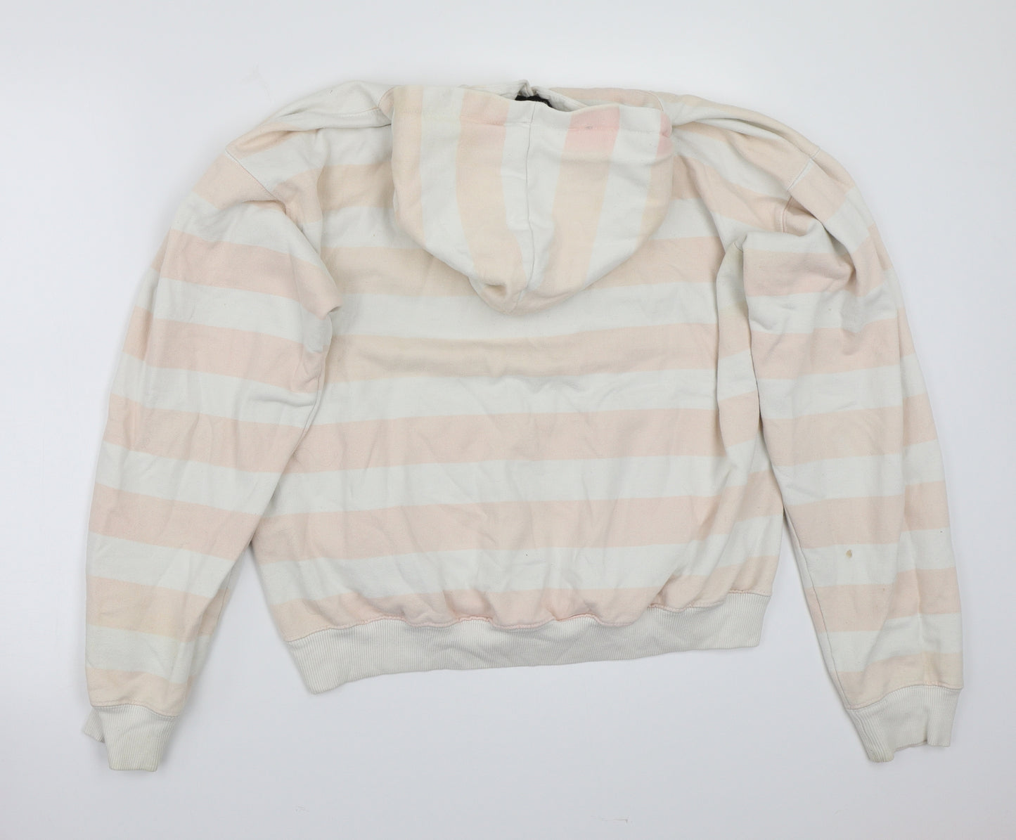 Dario rock Womens Pink Striped  Pullover Hoodie Size XL