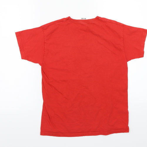 Fruit of the Loom Girls Red   Basic T-Shirt Size 9-10 Years