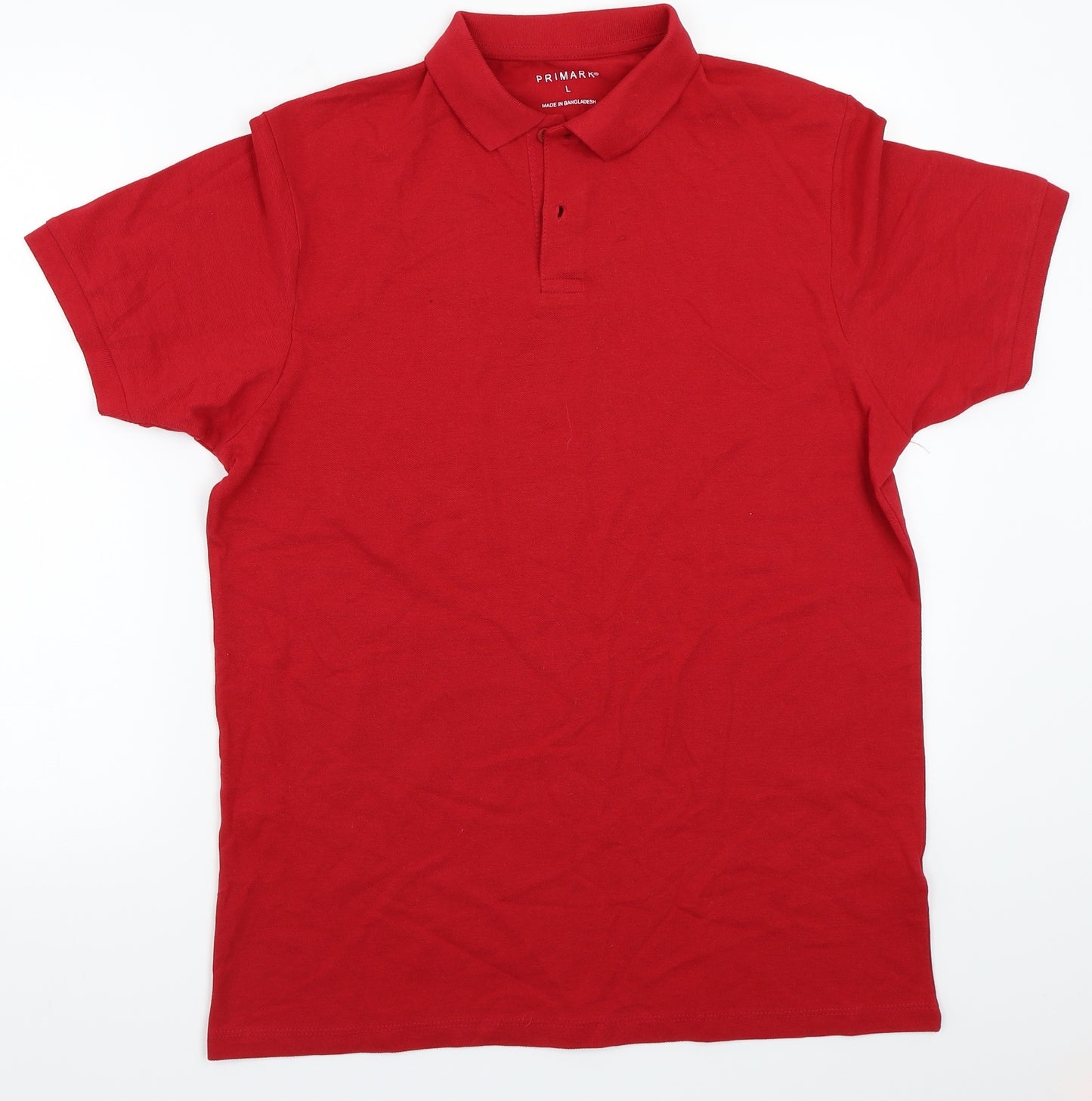 Primark Mens Red    Polo Size L