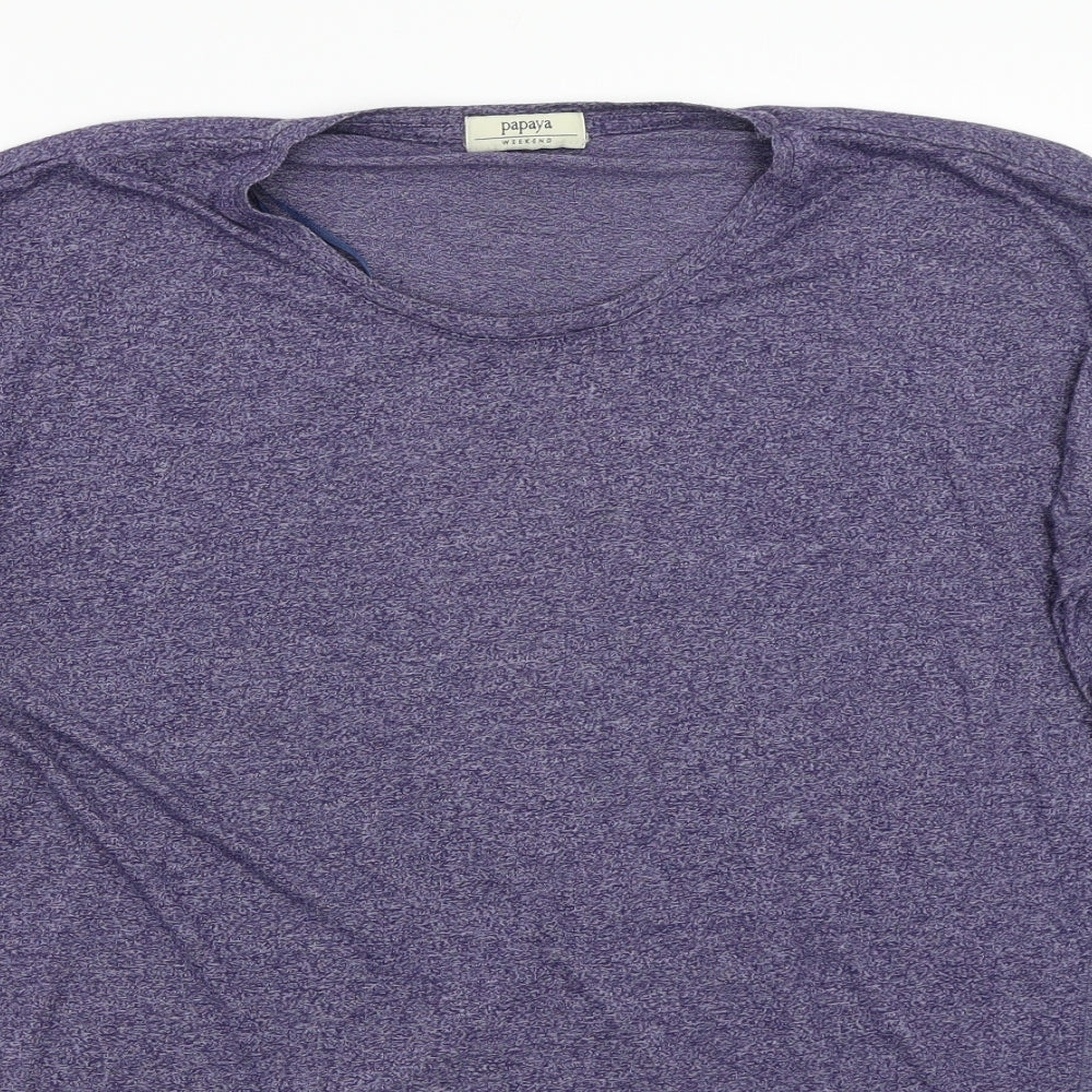 Papaya Womens Blue   Basic T-Shirt Size M