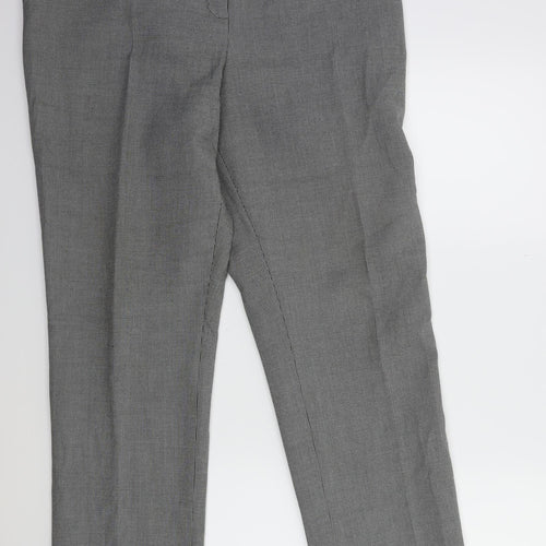 Preworn Womens Black Herringbone  Trousers  Size 34 in L30 in