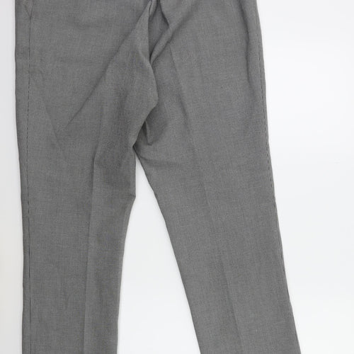 Preworn Womens Black Herringbone  Trousers  Size 34 in L30 in