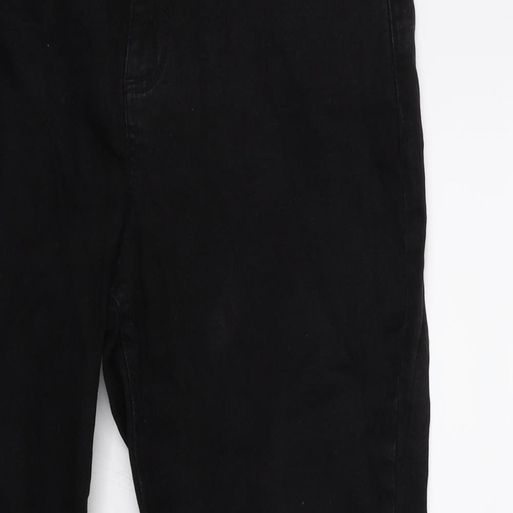 Dorothy Perkins Womens Black  Denim Skinny Jeans Size 10 L26 in