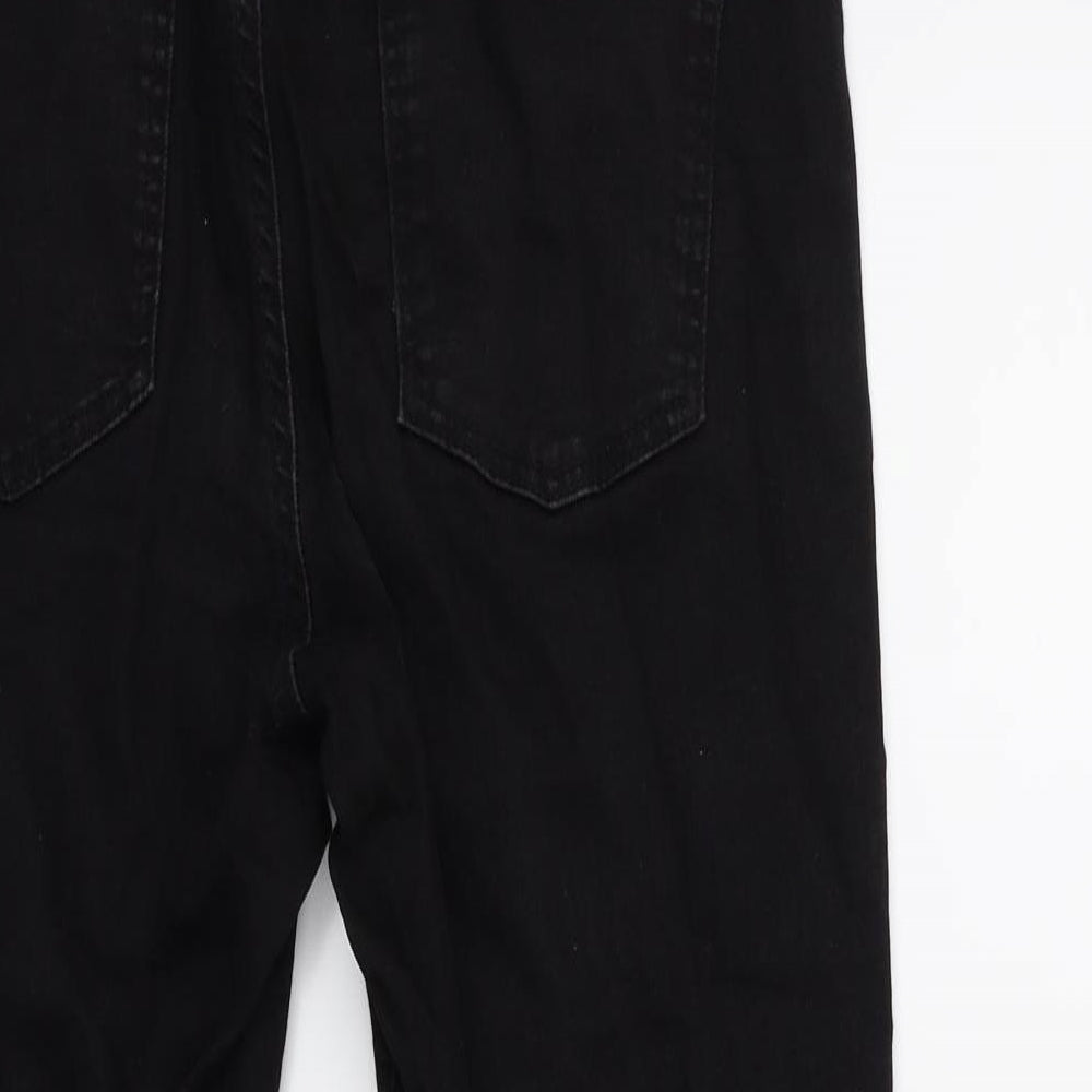 Dorothy Perkins Womens Black  Denim Skinny Jeans Size 10 L26 in
