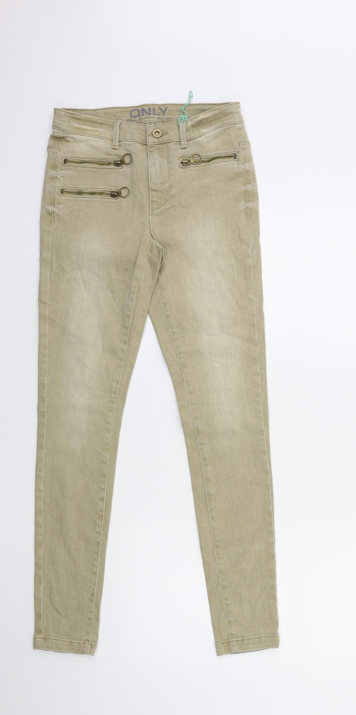 Only Womens Beige Denim Skinny Jeans Size 26 in L29 in