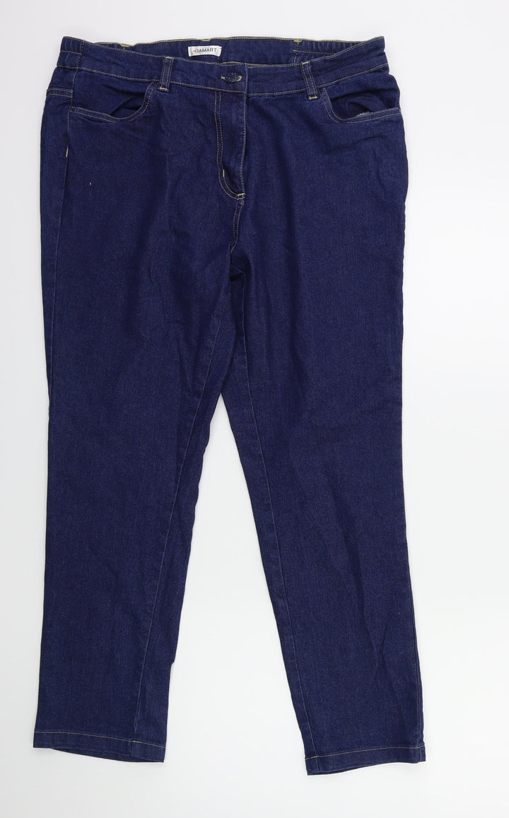 Damart Womens Blue Denim Skinny Jeans Size 34 in L26 in