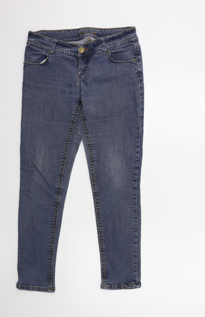 Preworn Womens Blue  Denim Skinny Jeans Size 30 in L27 in