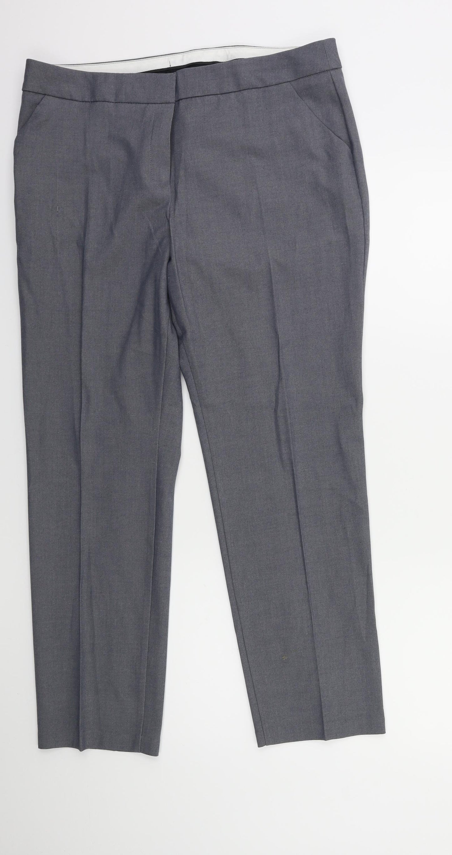Marks and Spencer Womens Grey   Trousers  Size 14 L28 in