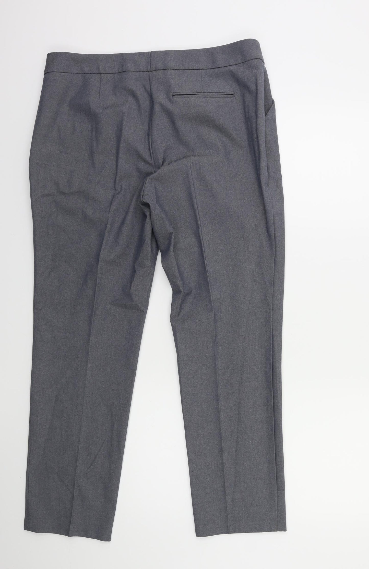 Marks and Spencer Womens Grey   Trousers  Size 14 L28 in