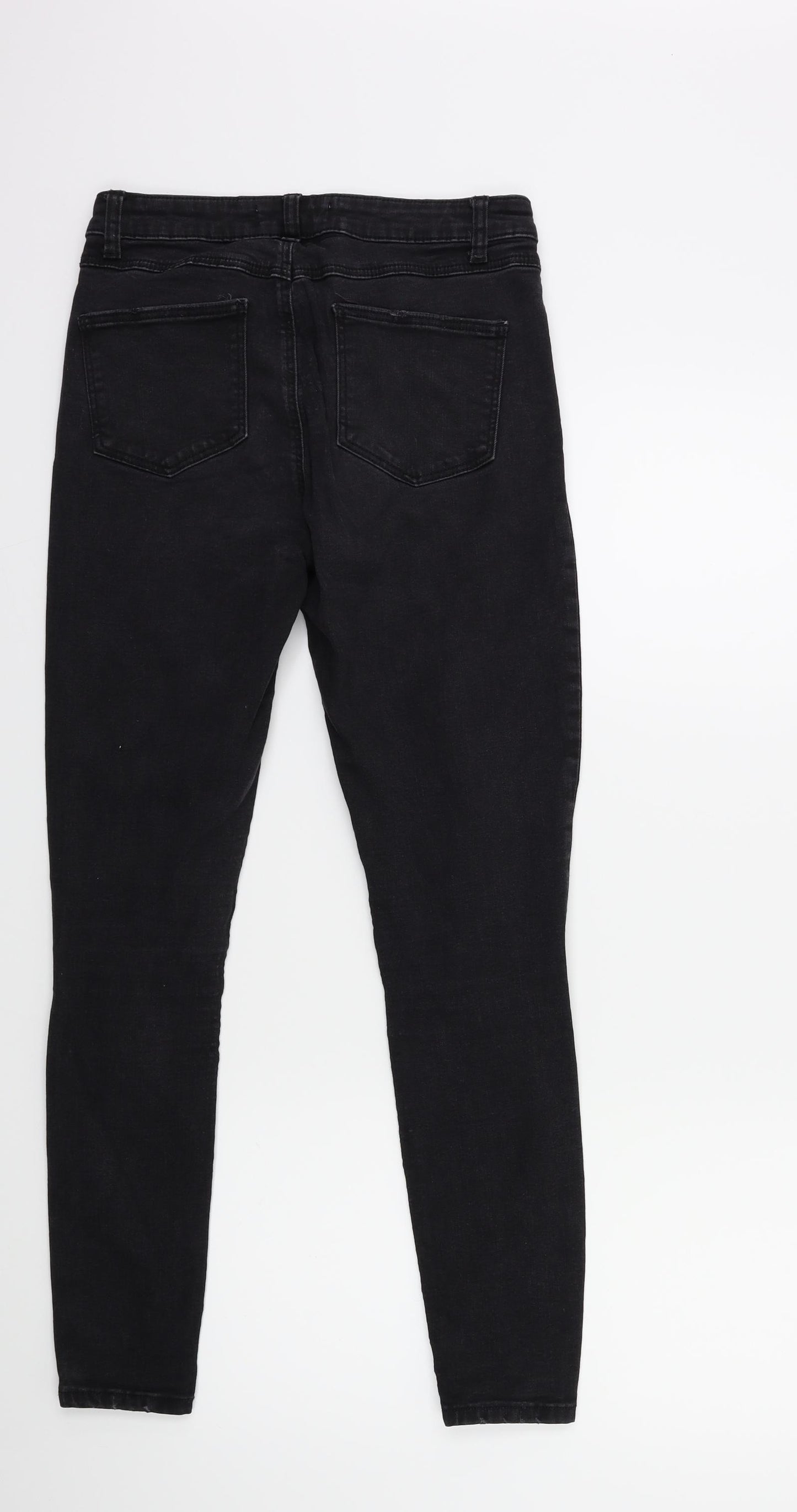 Denim & Co. Womens Black  Denim Skinny Jeans Size 10 L27 in