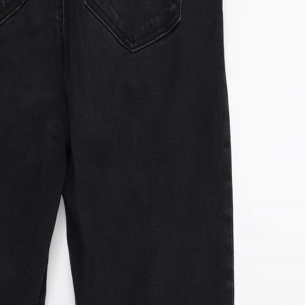 Denim & Co. Womens Black  Denim Skinny Jeans Size 10 L27 in