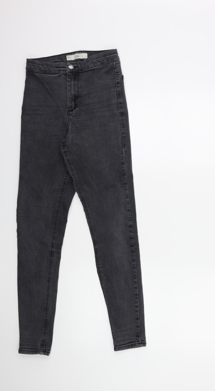 Topshop Womens Grey Denim Skinny Jeans Size 26 in L32 in