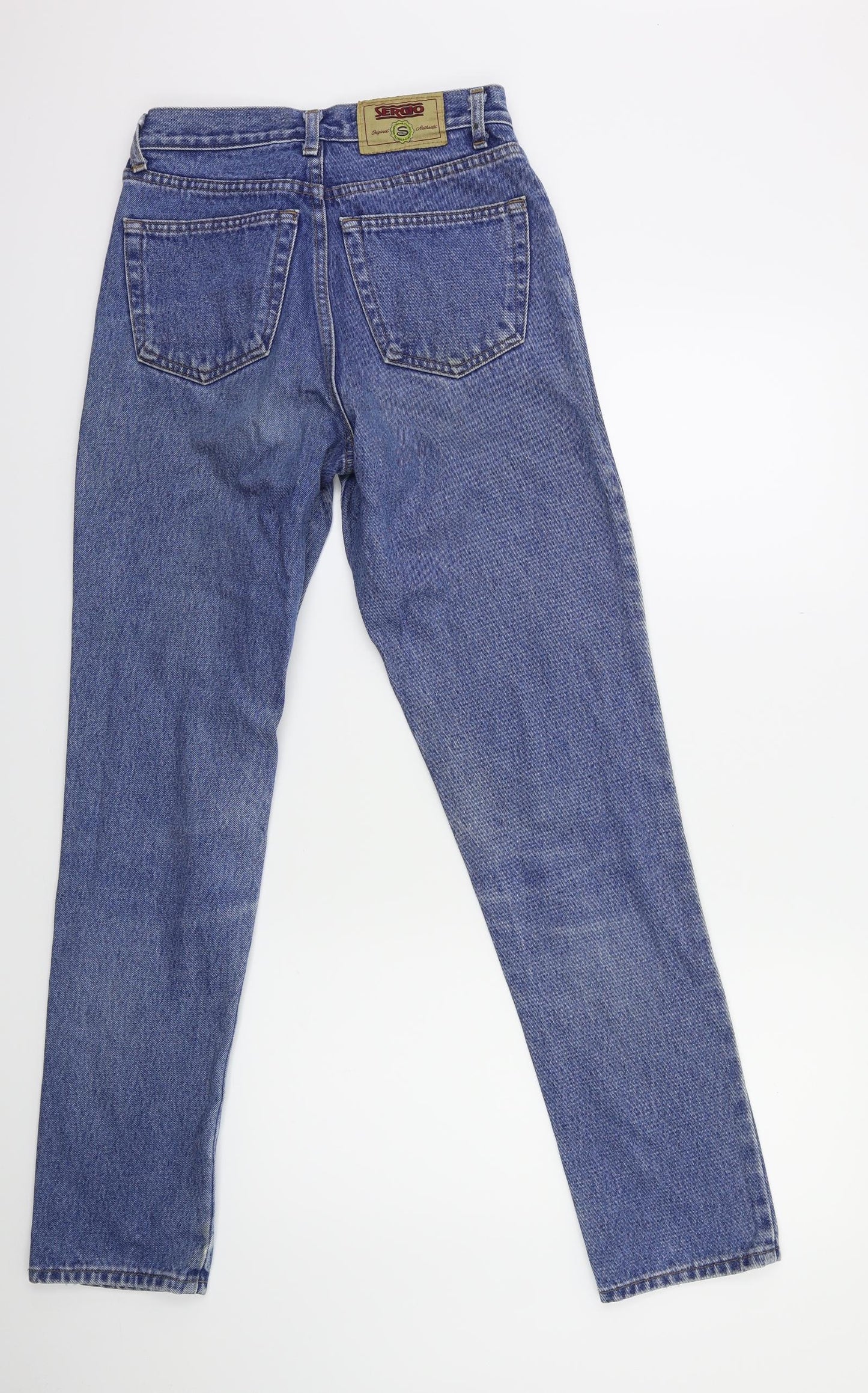 sergio Womens Blue  Denim Straight Jeans Size 12 L31 in