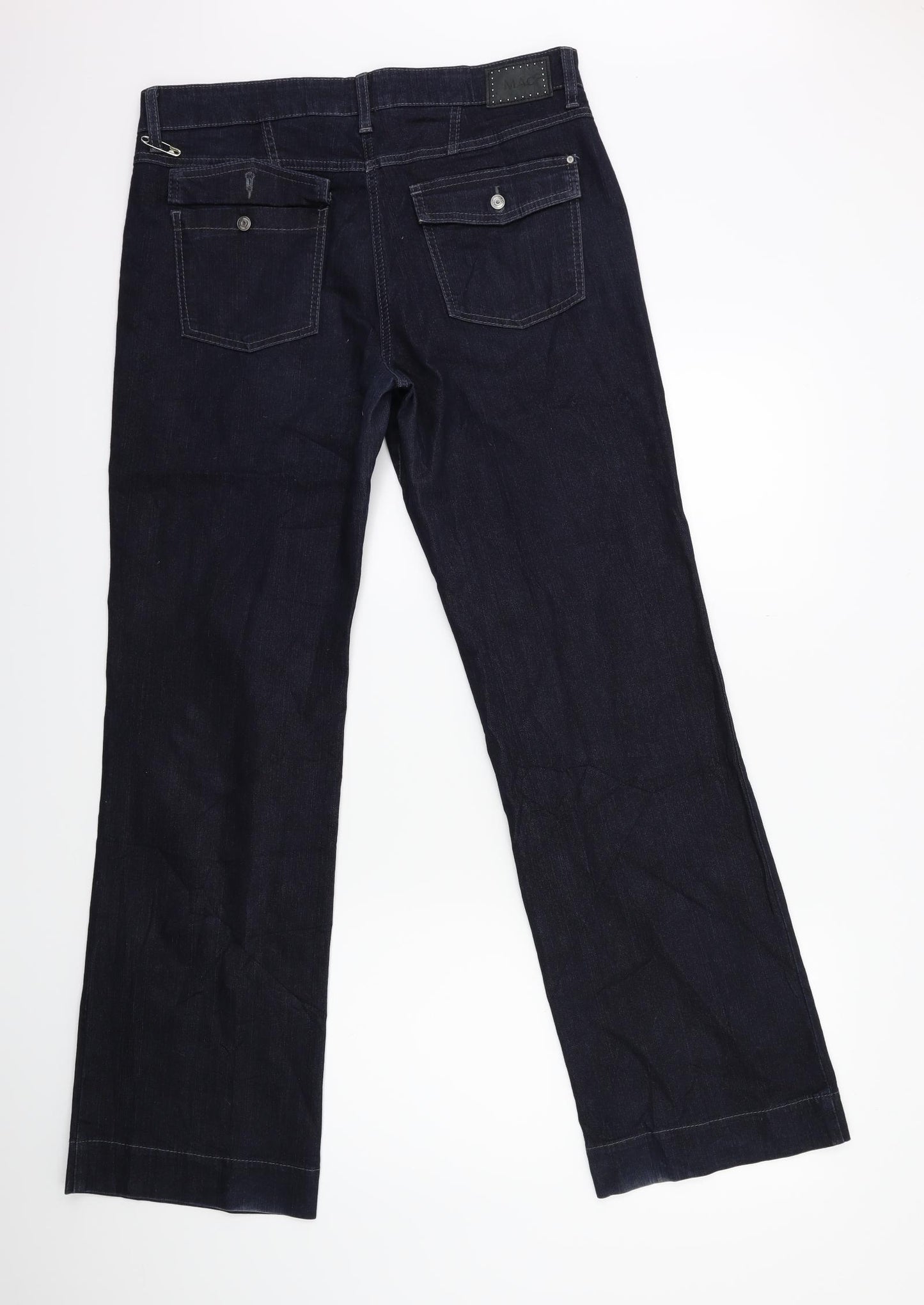 mac Womens Blue  Denim Bootcut Jeans Size 14 L32 in