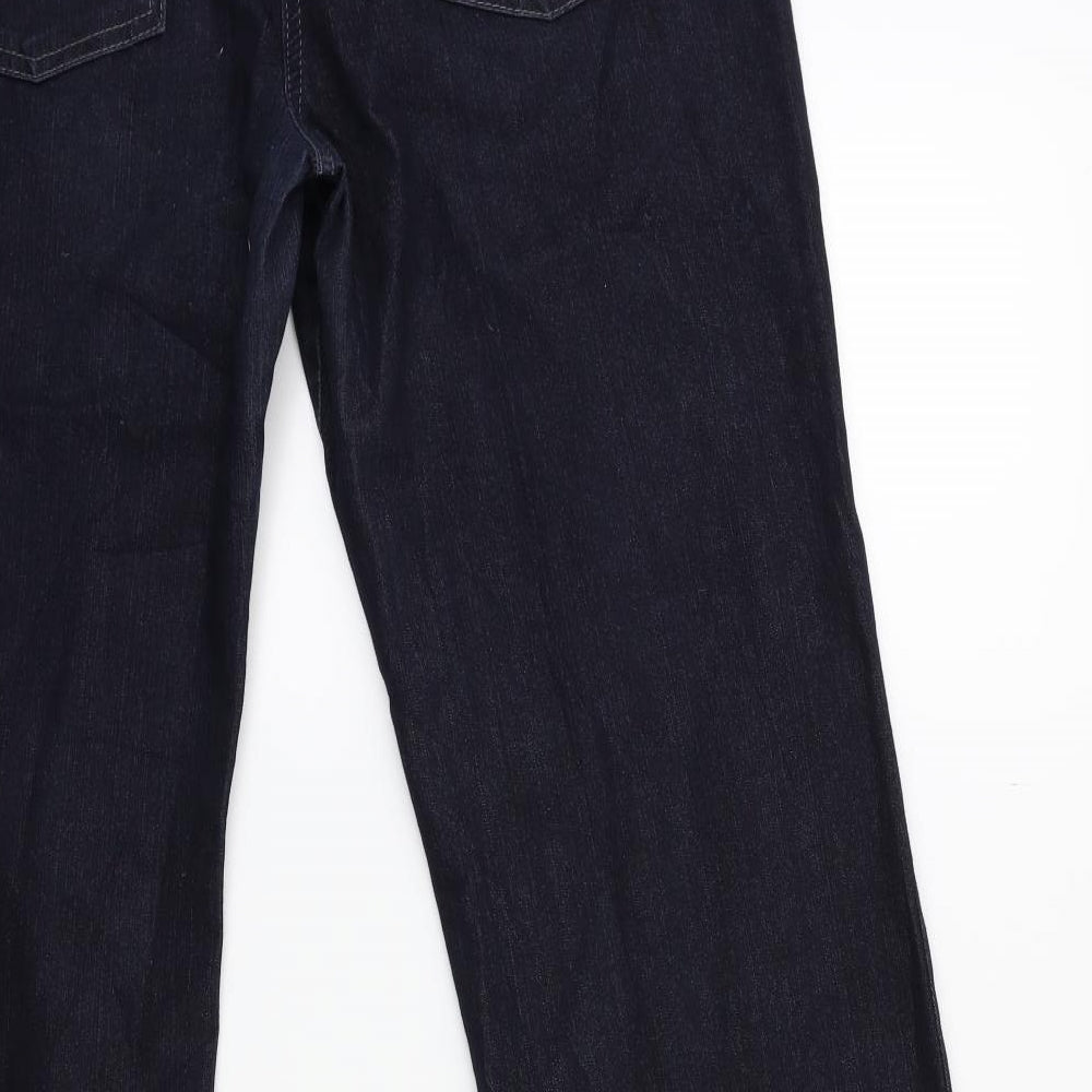 mac Womens Blue  Denim Bootcut Jeans Size 14 L32 in