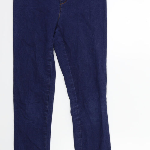 Denim & Co. Womens Blue  Denim Jegging Jeans Size 8 L28 in
