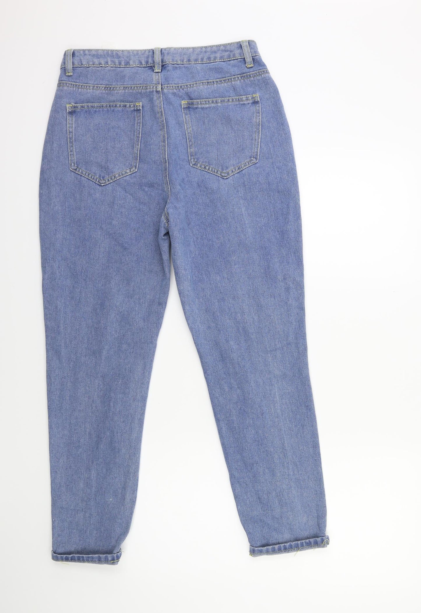 Boohoo Womens Blue  Denim Mom Jeans Size 12 L26 in