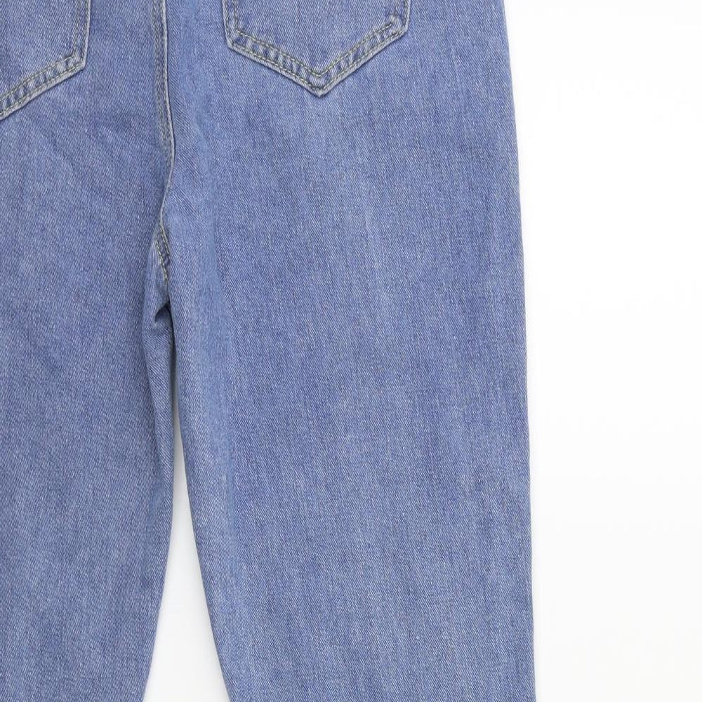 Boohoo Womens Blue  Denim Mom Jeans Size 12 L26 in