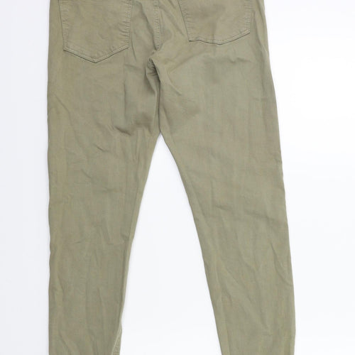 Denim & Co. Womens Green  Denim Skinny Jeans Size 10 L27 in