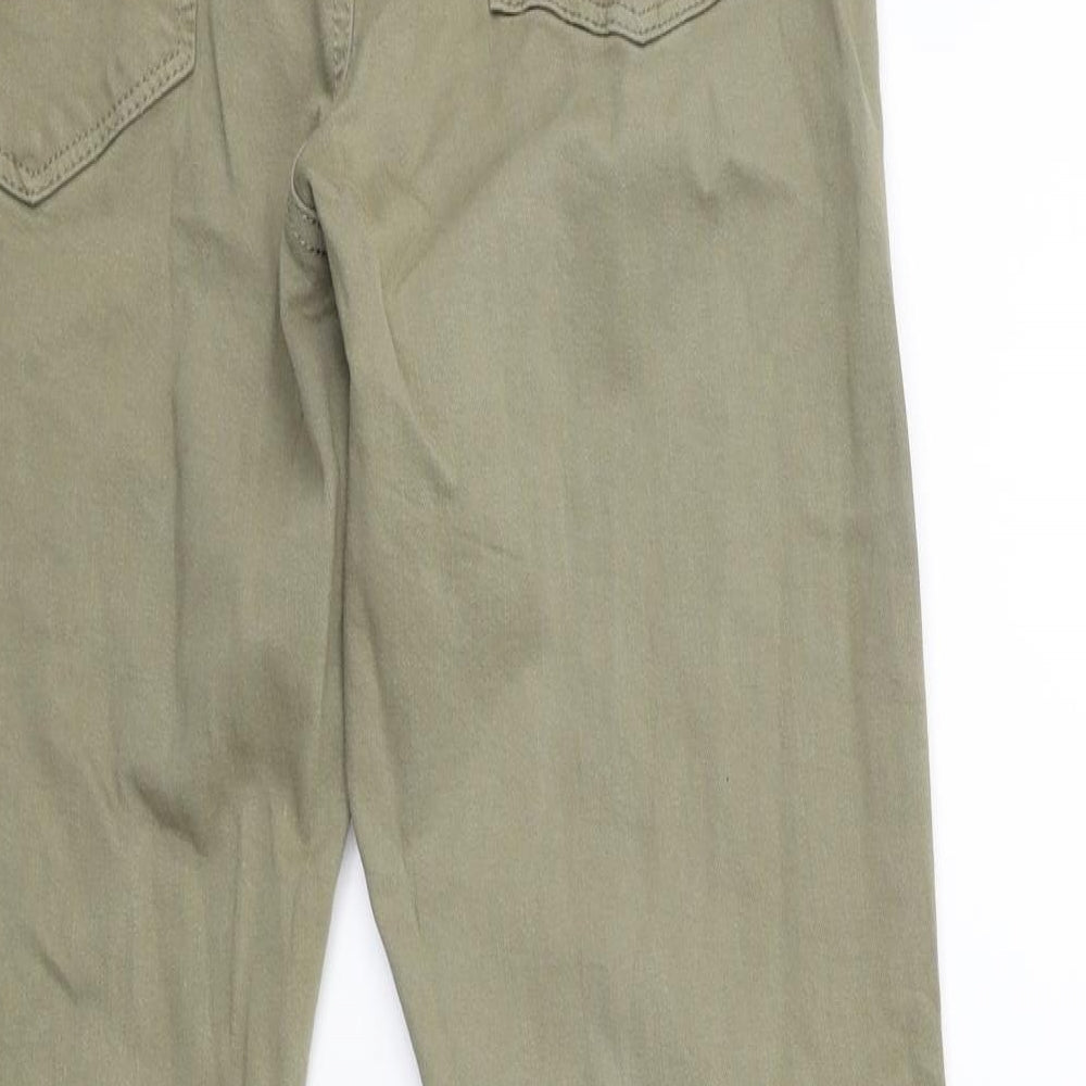 Denim & Co. Womens Green  Denim Skinny Jeans Size 10 L27 in