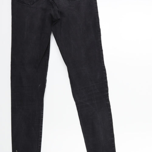 Denim & Co. Womens Black  Denim Skinny Jeans Size 10 L32 in