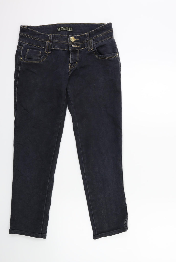 miss Womens Black Denim Cropped Jeans Size 30 in L26 in