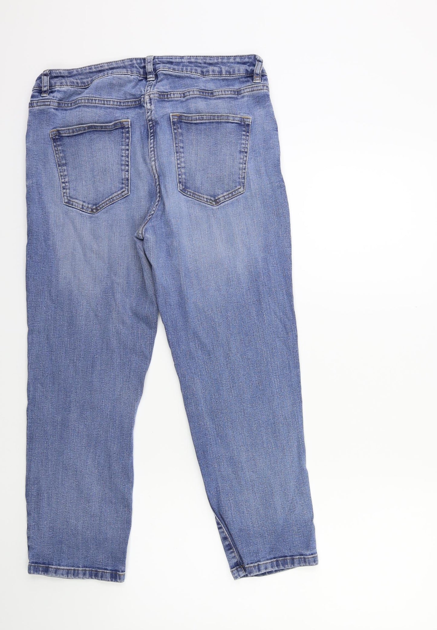 NEXT Womens Blue  Denim Cropped Jeans Size 14 L23 in