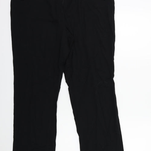 Marks and Spencer Womens Black   Trousers  Size 16 L28 in
