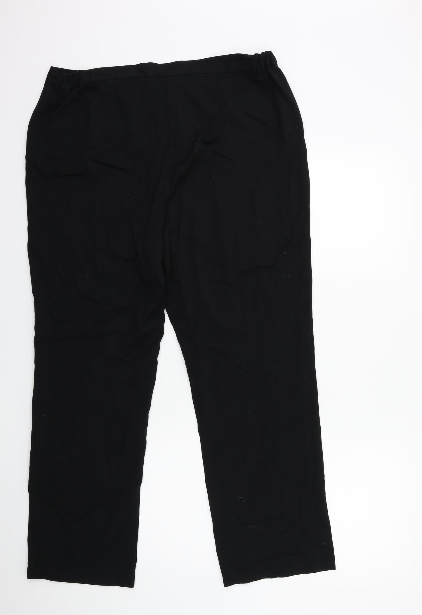 Marks and Spencer Womens Black   Trousers  Size 16 L28 in