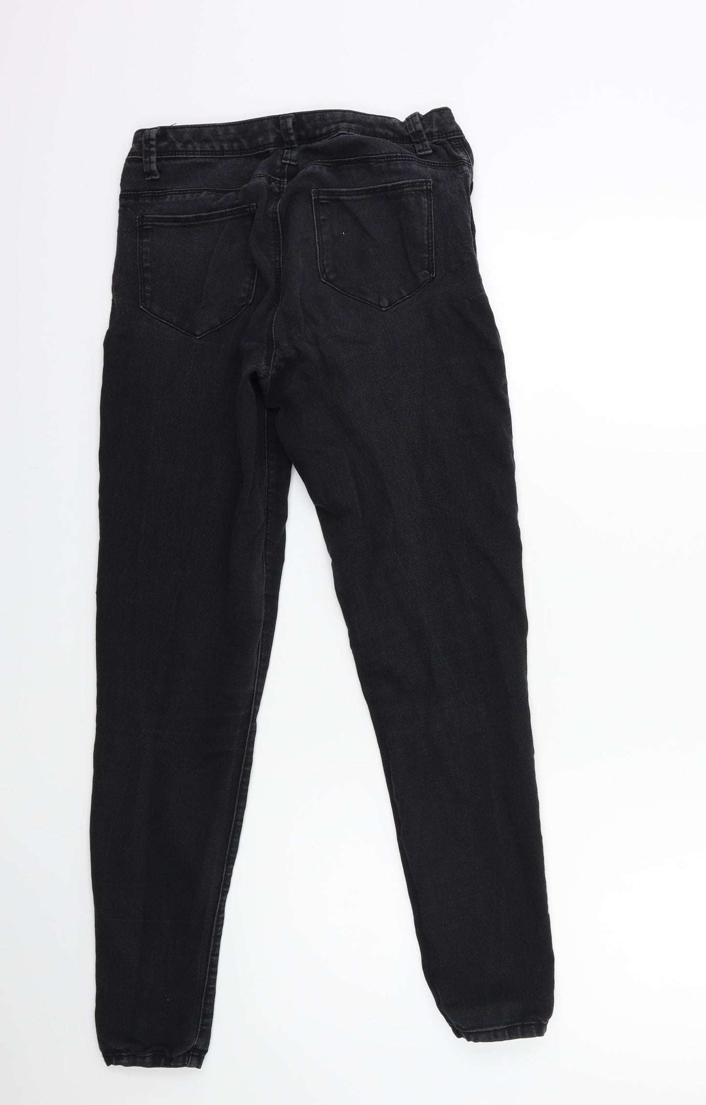Denim & Co. Womens Black  Denim Skinny Jeans Size 8 L27 in