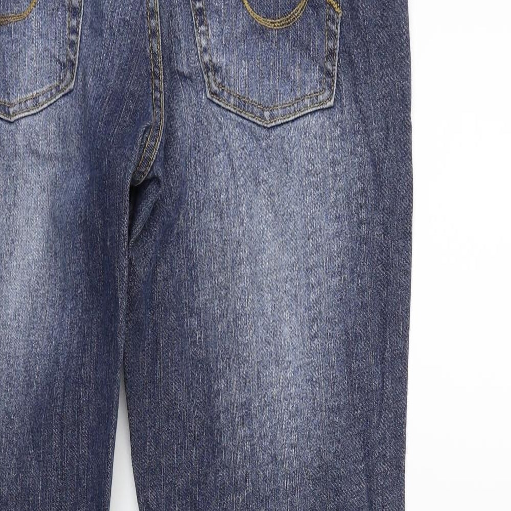 Ellos Womens Blue  Denim Flared Jeans Size 14 L29 in